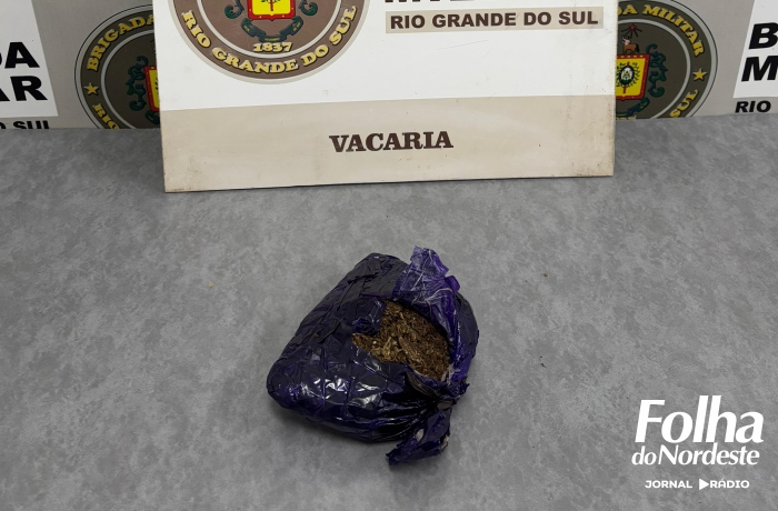 Homem é preso por tráfico de drogas em Vacaria