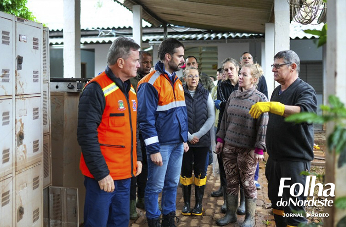 Governador visita São Sebastião do Caí e acompanha trabalhos para restabelecer serviços à população