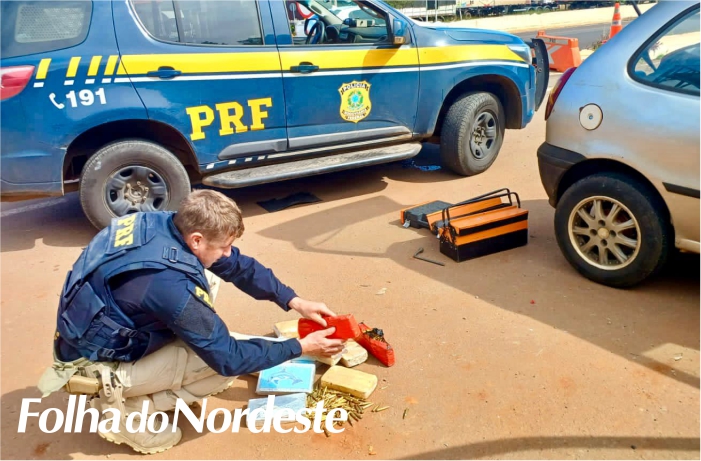 Operação Tiradentes: PRF prende casal com cocaína, crack e centenas de munições de fuzil em Passo Fundo
