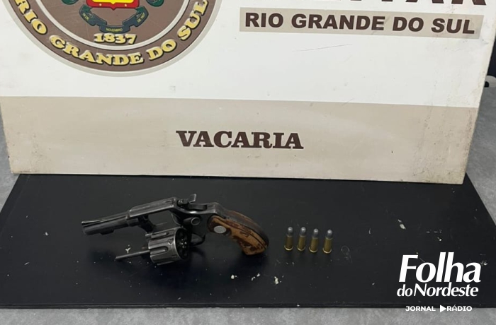 Homem é preso por porte ilegal de arma de fogo 