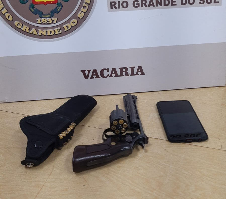 Região: Brigada Militar de Vacaria efetua prisão por porte ilegal de arma de fogo