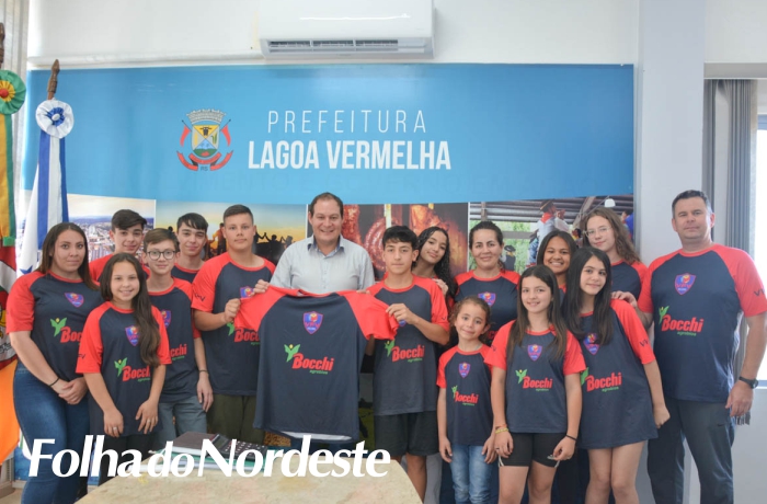 Bonotto recebe alunos do projeto Voleibol Futuro Vermelhense