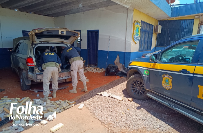 PRF apreende 286 quilos de maconha escondidos em veículo na BR-386