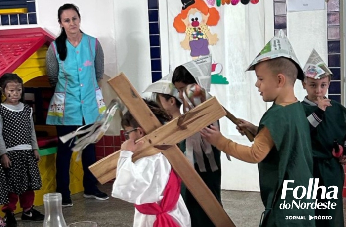 Caseiros: Emoção e encantamento marcaram a Semana da Páscoa na EMEI Crescendo Com Você
