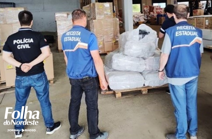 Operação da Receita Estadual e da Polícia Civil apreende mercadorias irregulares