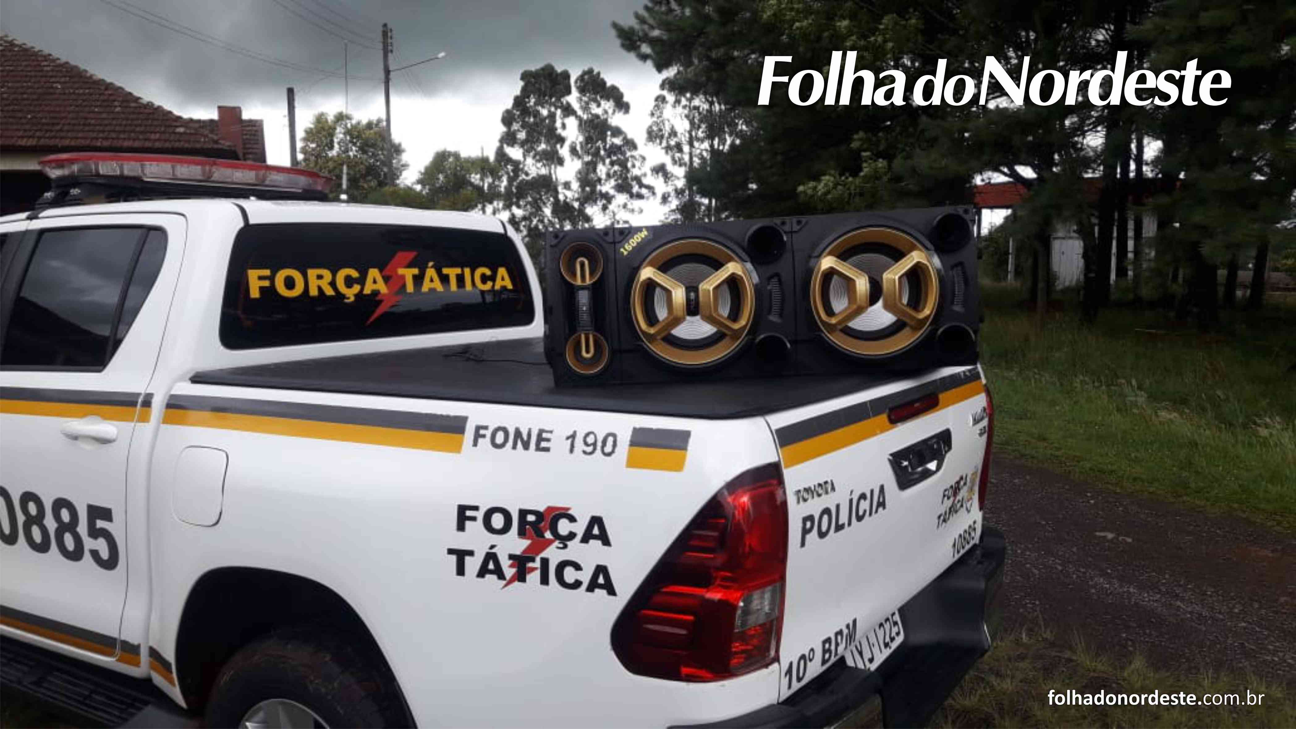 Vacaria: BM realiza prisão por perturbação do sossego alheio e apreensão de objeto