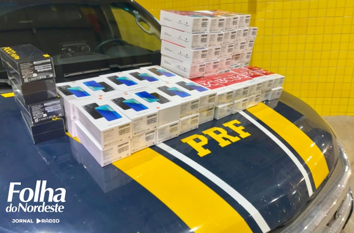 PRF prende homem com celulares avaliados em mais de R$ 70 mil em Passo Fundo