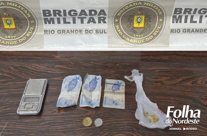 3º Batalhão de Polícia de Choque prende indivíduo por tráfico de drogas em Lagoa Vermelha