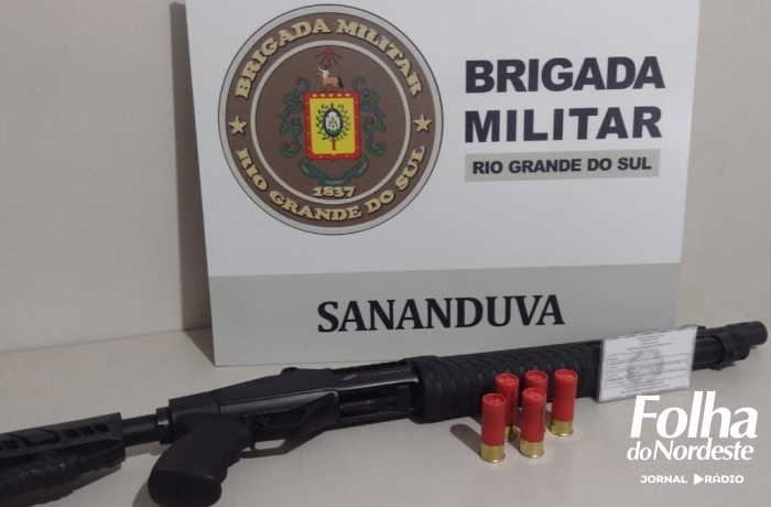 Brigada Militar apreende arma de fogo em Ibiaçá