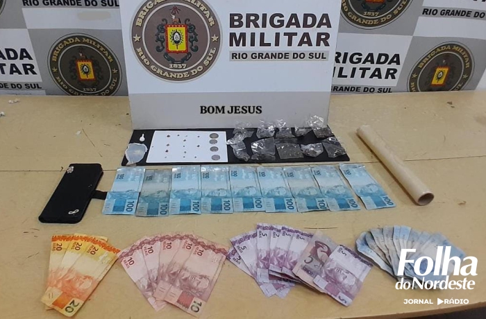 Brigada Militar realiza prisão de uma mulher por tráfico de entorpecentes