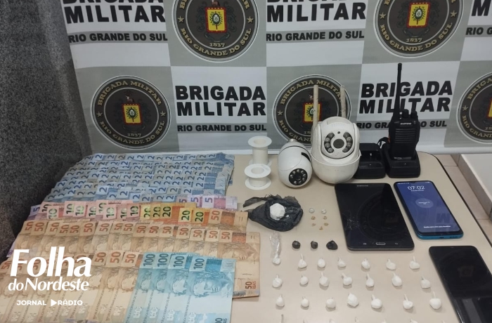 Brigada Militar prende casal por tráfico de drogas em Ibiraiaras