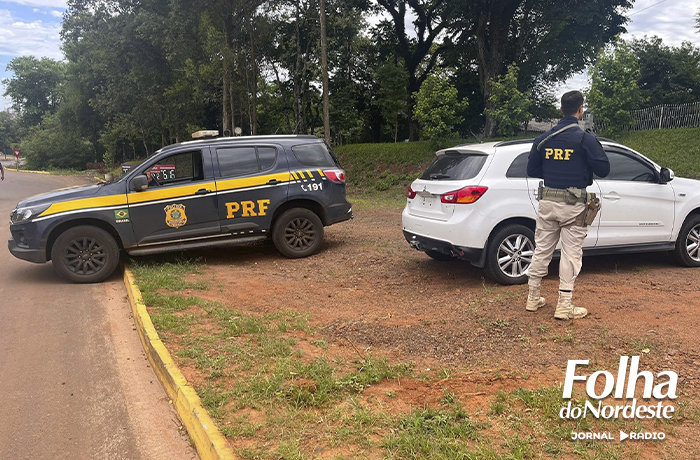 PRF recupera camioneta roubada na BR-386 em Frederico Westphalen