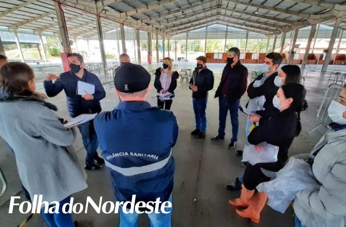 Equipe da Saúde vistoria parque de exposições para estabelecer protocolos sanitários da Expointer 2021