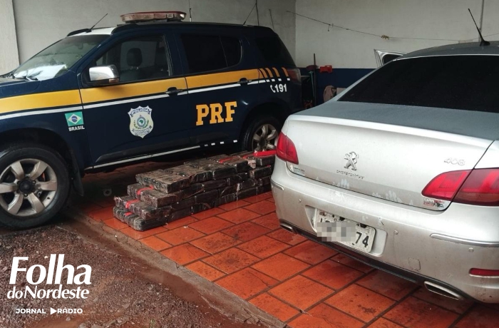PRF prende traficante com mais de 250 quilos de maconha em Frederico Westphalen