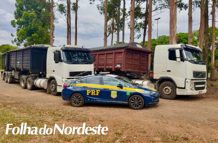 Polícia flagra duas carretas da mesma empresa com quase 30 toneladas de excesso de peso