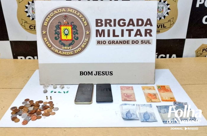Região: Brigada Militar realiza prisão de homem por tráfico de drogas