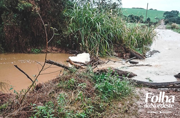 Chuvas causam estragos nas estradas do interior em Ibiaçá