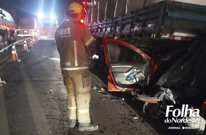 Colisão traseira na ERS-122 deixa uma pessoa morta