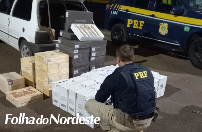 PRF apreende 1740 garrafas de bebidas importadas ilegalmente no norte do estado