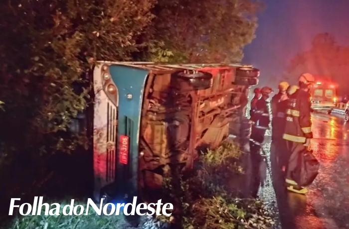 Acidente com ônibus deixa trabalhadores feridos na região
