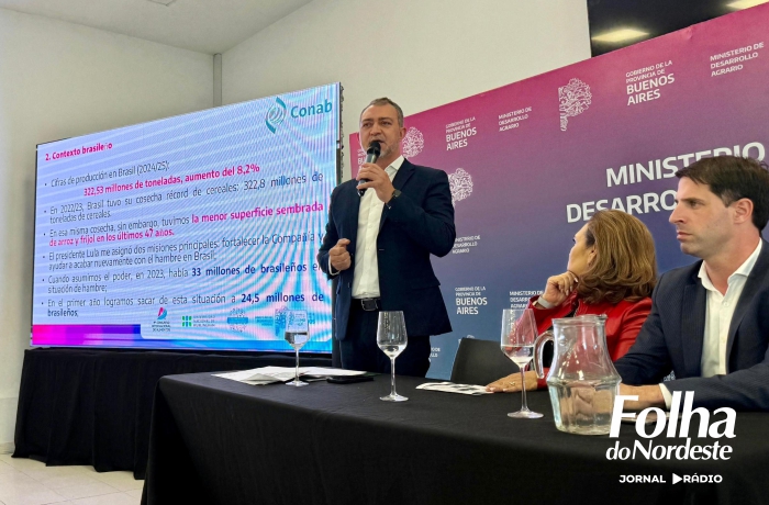 Edegar Pretto apresenta trabalho da Conab no combate à fome, em evento internacional na Argentina
