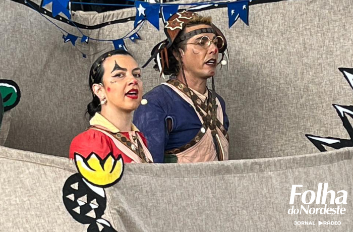 Espetáculo Lampião e Maria Bonita foi atração na Feira do Livro