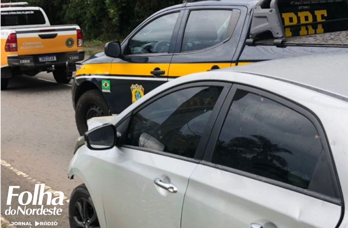 PRF e CRBM prendem motorista com placa adulterada em Caxias do Sul após quase 30 minutos de perseguição
