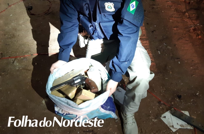 Ação policial conjunta prende 4 indivíduos e apreende maconha em depósito em Novo Barreiro