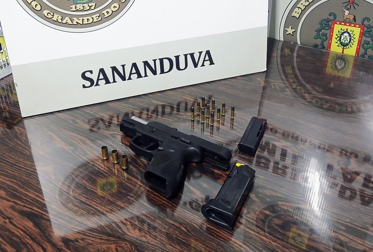 Homem é preso por porte ilegal de arma de fogo na Linha Baroni, em Sananduva