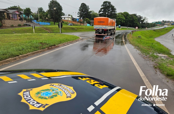 Colisão lateral na BR 285 em Lagoa Vermelha resulta na morte de ciclista de 72 anos