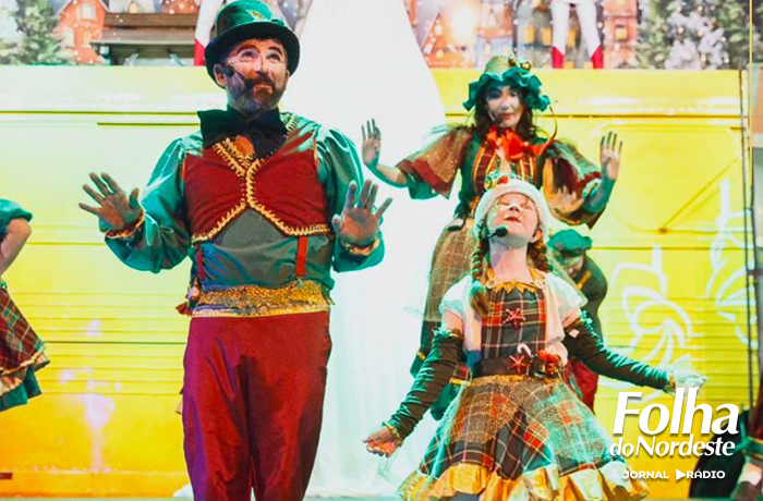Espetáculo Encantos de Natal será realizado no dia 6 de dezembro na Praça Frei Mateus Dolzan