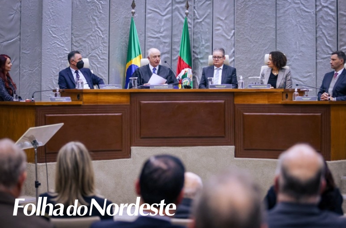 Governador Ranolfo acompanha posse do novo presidente do TRE-RS