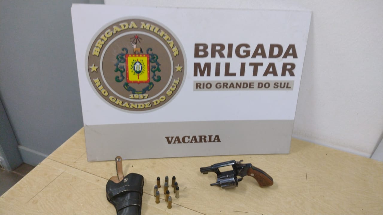 Em Vacaria, Brigada Militar efetua prisão por porte ilegal de arma