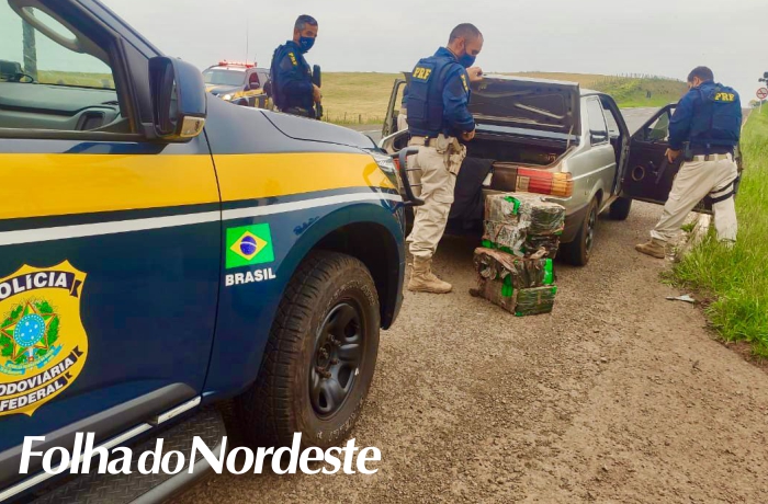 PRF prende traficante com 150 quilos de maconha em Lagoa Vermelha