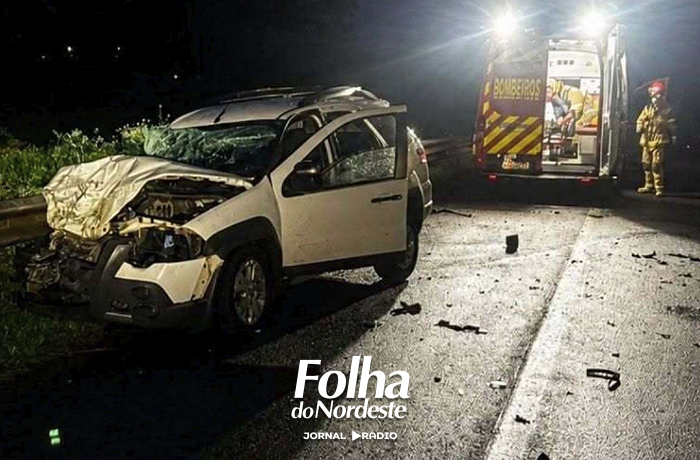 Colisão entre carro e caminhão deixa homem ferido na BR-285