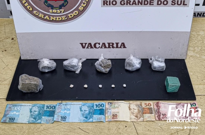 Região: Dois homens são presos por tráfico de drogas pela Brigada Militar