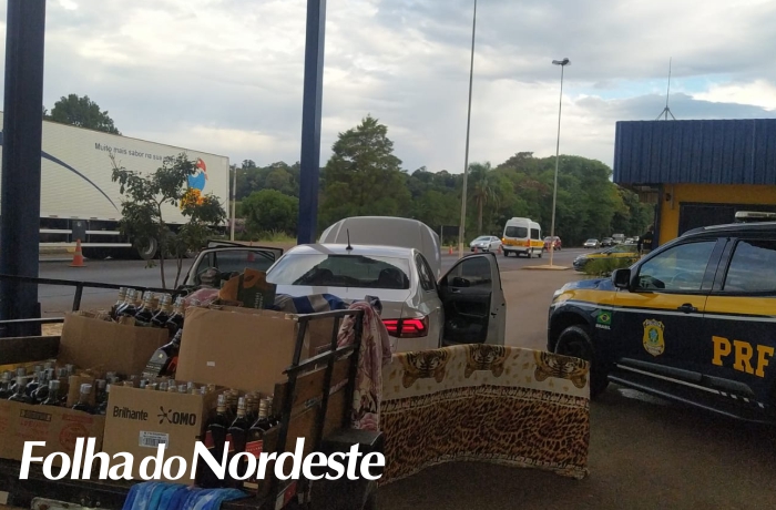 PRF apreende 200 litros de bebidas falsificadas