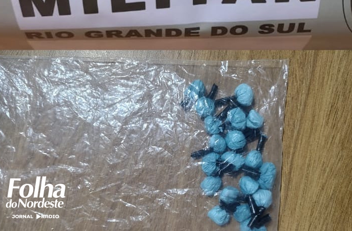 Brigada Militar prende homem por tráfico de drogas em Ibiraiaras 