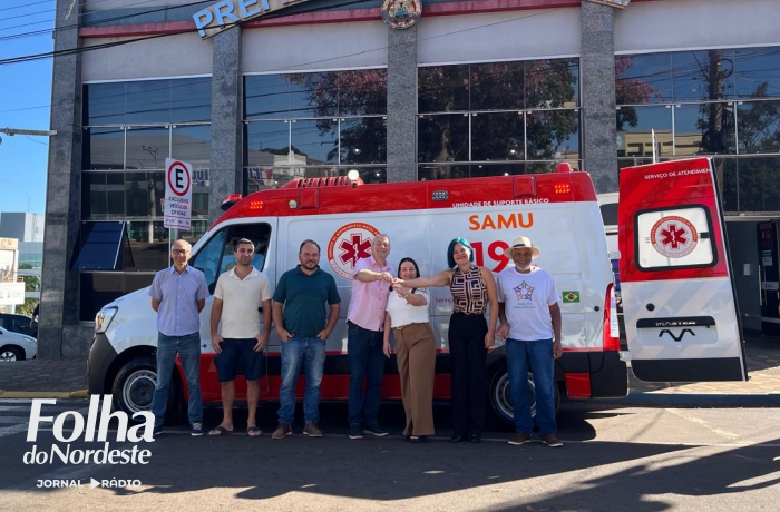 Lagoa Vermelha recebe nova ambulância para o SAMU