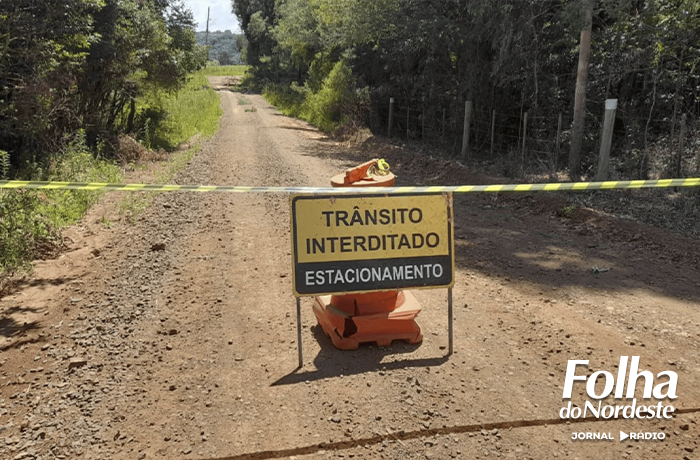 Interdição temporária na estrada do Pizzamiglio para manutenção na ponte do rio Passinho Fundo