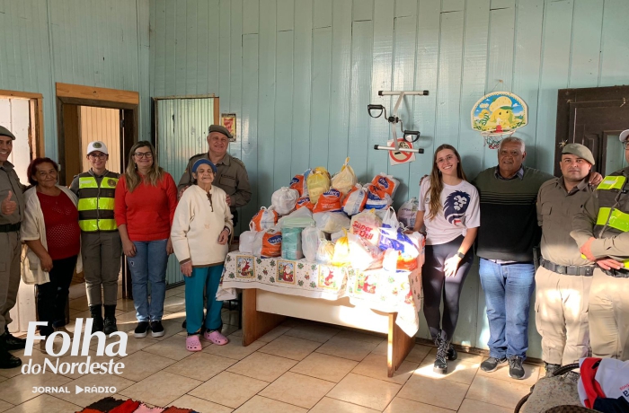 Realizada entrega de alimentos arrecadados na Rústica de Aniversário do 10° BPM