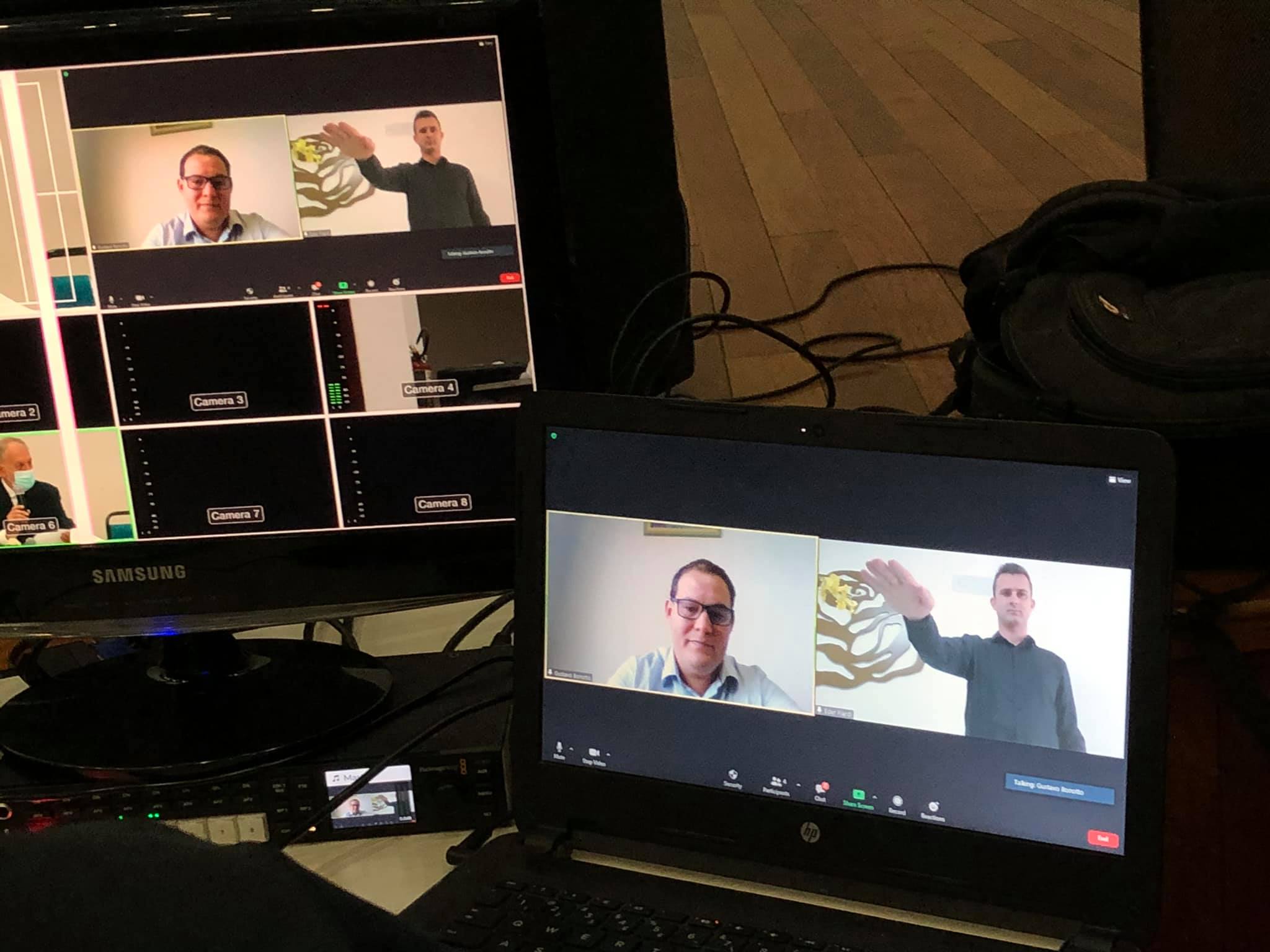 Com presença virtual de Gustavo e Eder, eleitos são empossados na Casa da Cultura