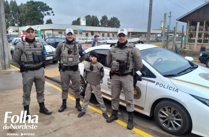 Região: Mais um pedido de aniversário é atendido pela Brigada Militar
