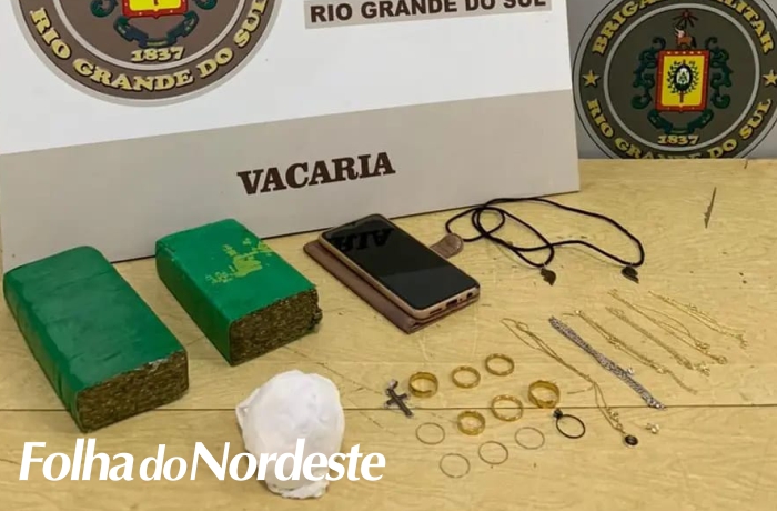 Brigada Militar de Vacaria prende homem por tráfico de drogas