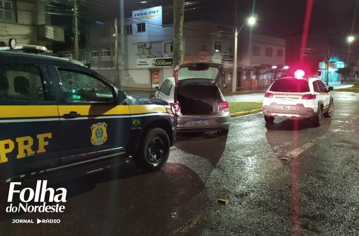 PRF e BM prendem dois traficantes com 50 quilos de maconha em Vacaria