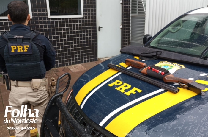 PRF prende homem com espingarda calibre 12 em Caxias do Sul
