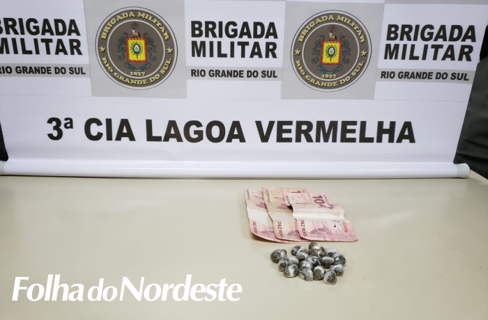 Brigada Militar efetua prisão por tráfico de drogas em Lagoa Vermelha