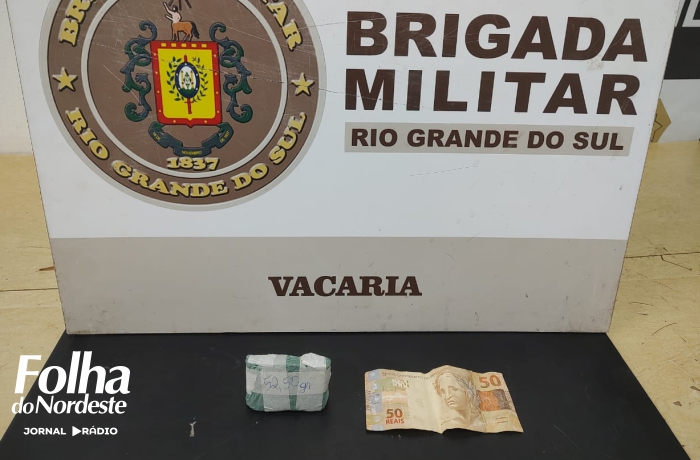BM prende homem por tráfico de entorpecentes em Vacaria