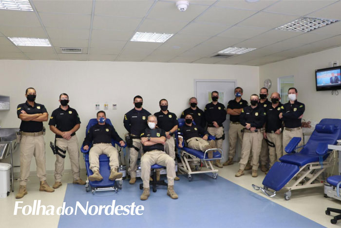 Policiais Rodoviários Federais doam sangue em meio à pandemia da COVID-19