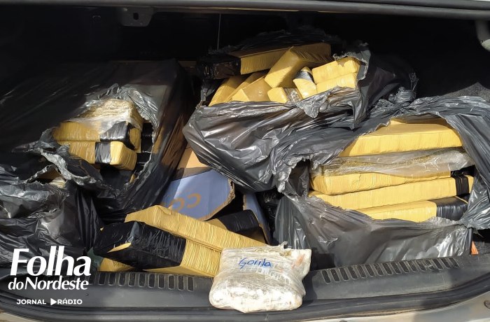 PRF prende mulher transportando mais de 100 quilos de maconha